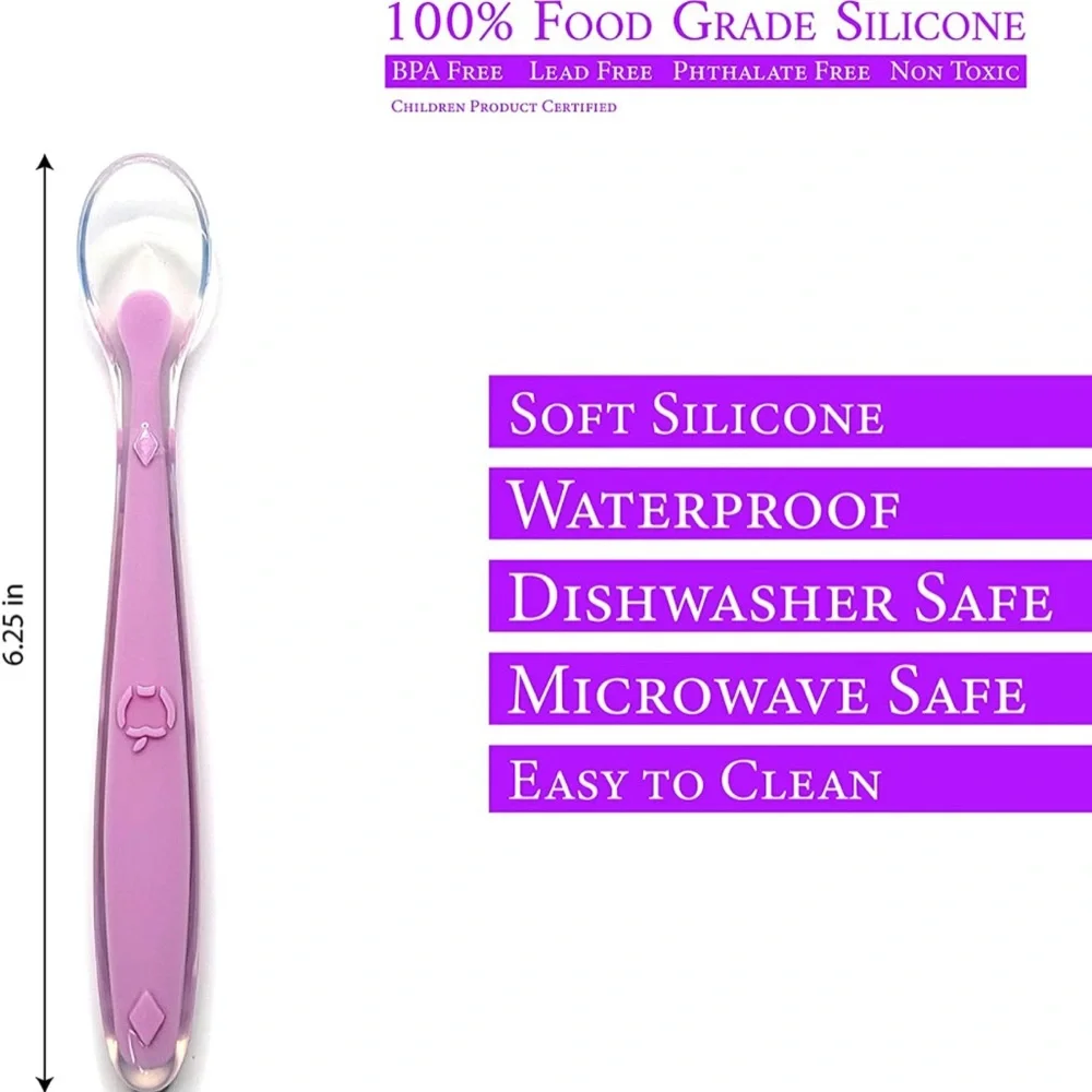 Unicorn Silicone Toddler Plate with Silicone Spoon And two baby Bibs - Picture 8 of 8